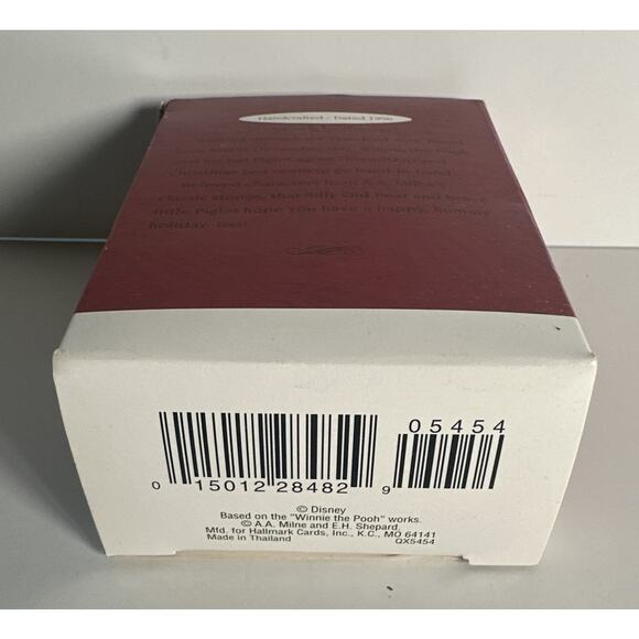 Hallmark Keepsake 1996 Winnie The Pooh and Piglet Christmas Ornament QX5454 - Picture 4 of 5